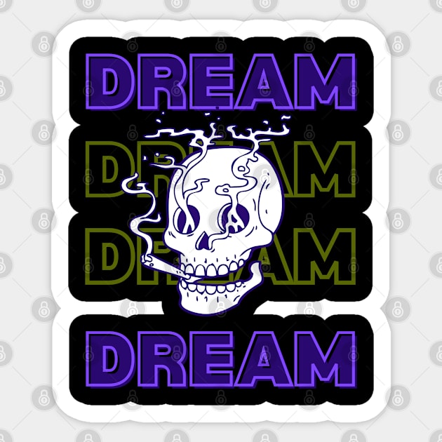 smoking skull !!! DREAM Sticker by TrendsCollection